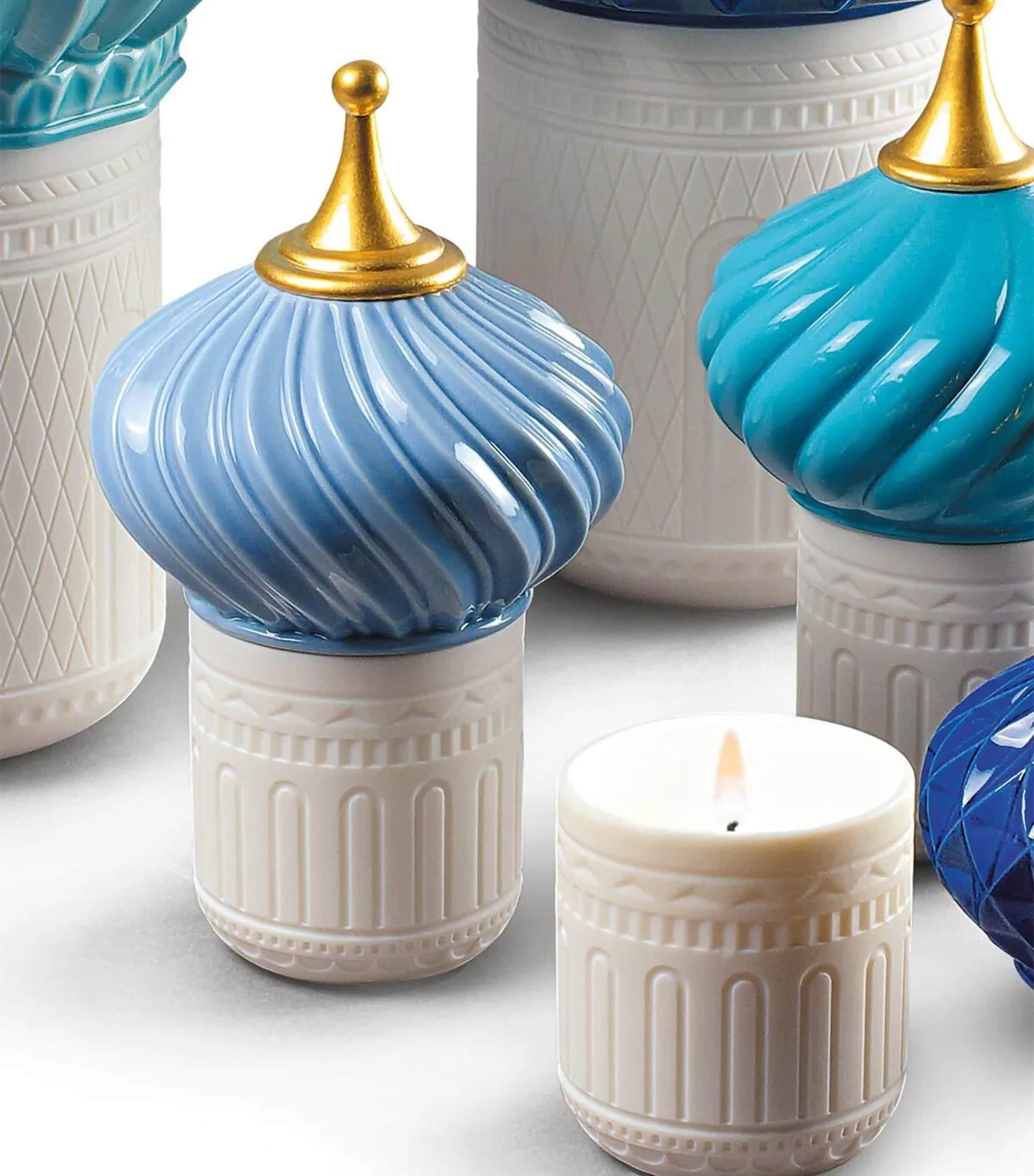 Lladró 1001 Lights Mauve Spire Candle (200g)