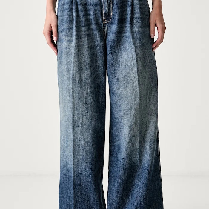 Tommy Hilfiger wide leg kadın jean pantolon