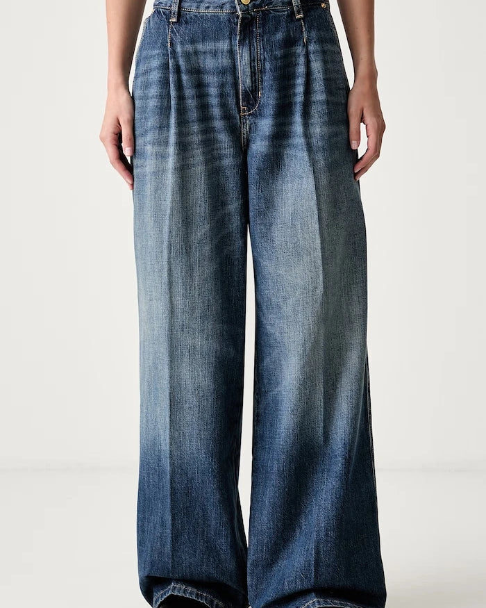 Tommy Hilfiger wide leg kadın jean pantolon