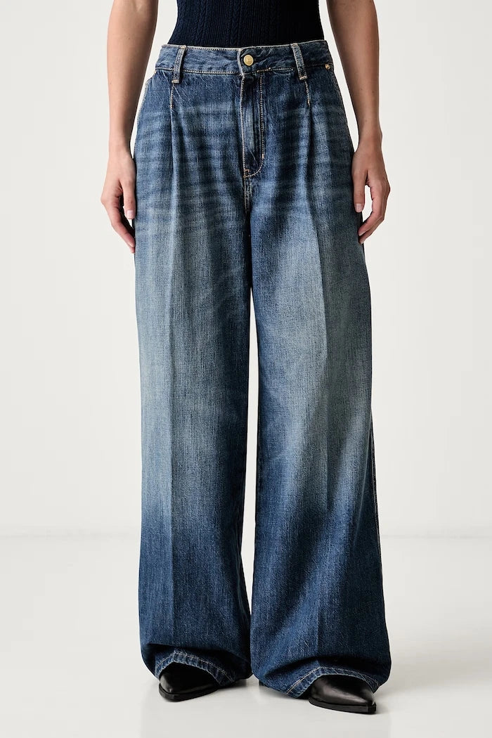 Tommy Hilfiger wide leg kadın jean pantolon