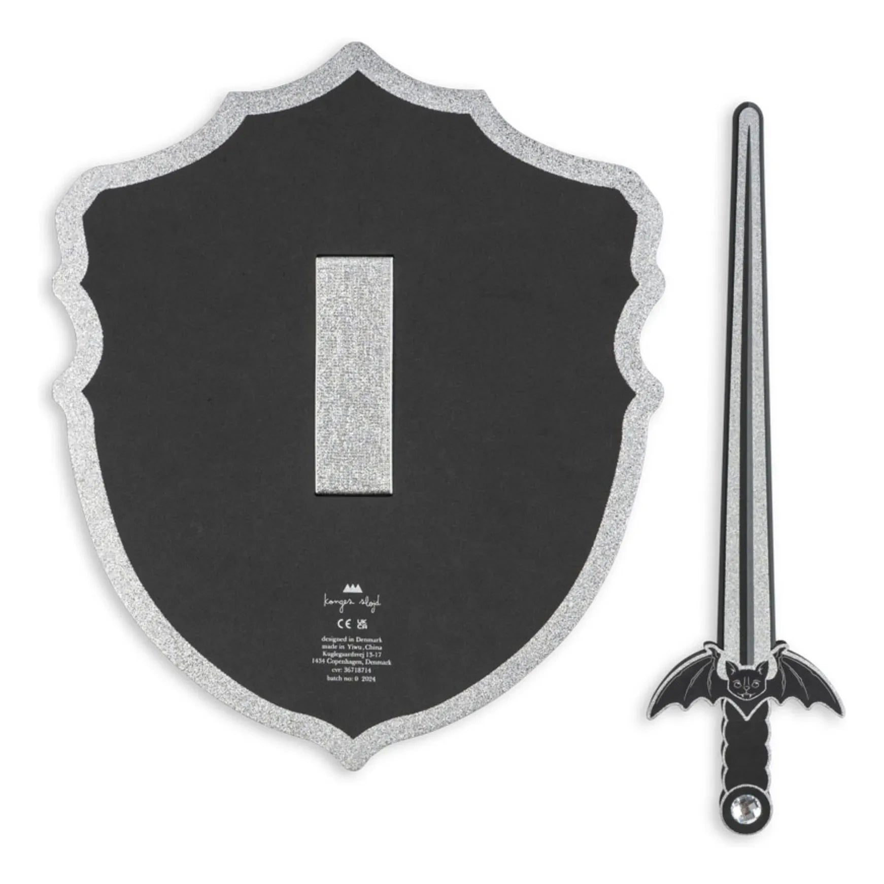 Konges Sløjd - Halloween sword and shield | Black