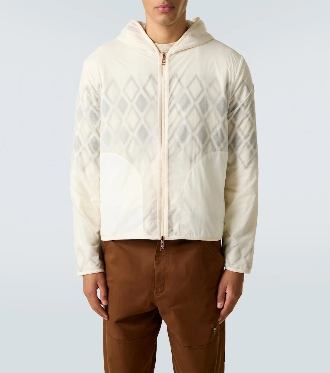 Moncler - Argyle reversible virgin wool jacket
