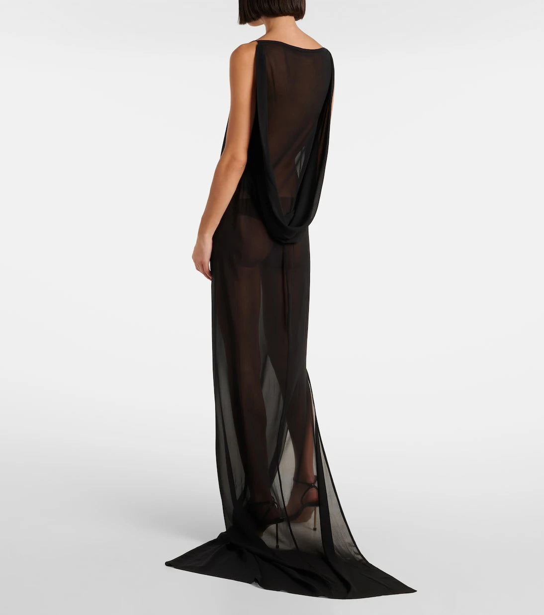 Jacquemus - The Ameno silk-blend gown