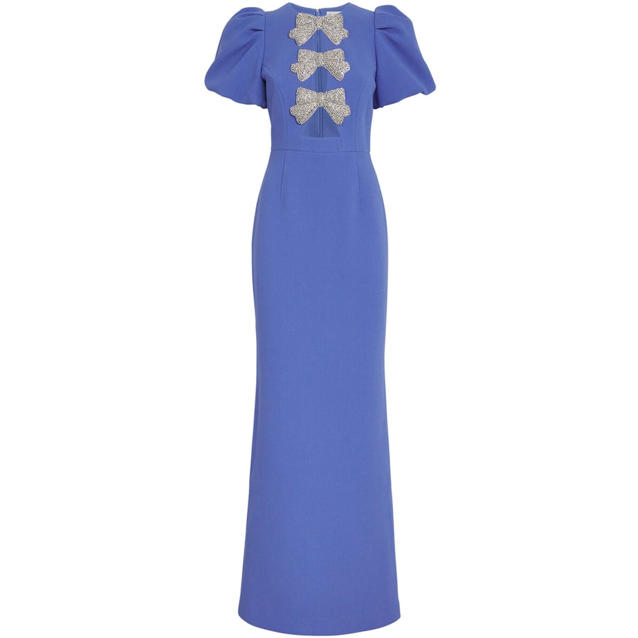 Puff-Sleeve Violetta Maxi Dress