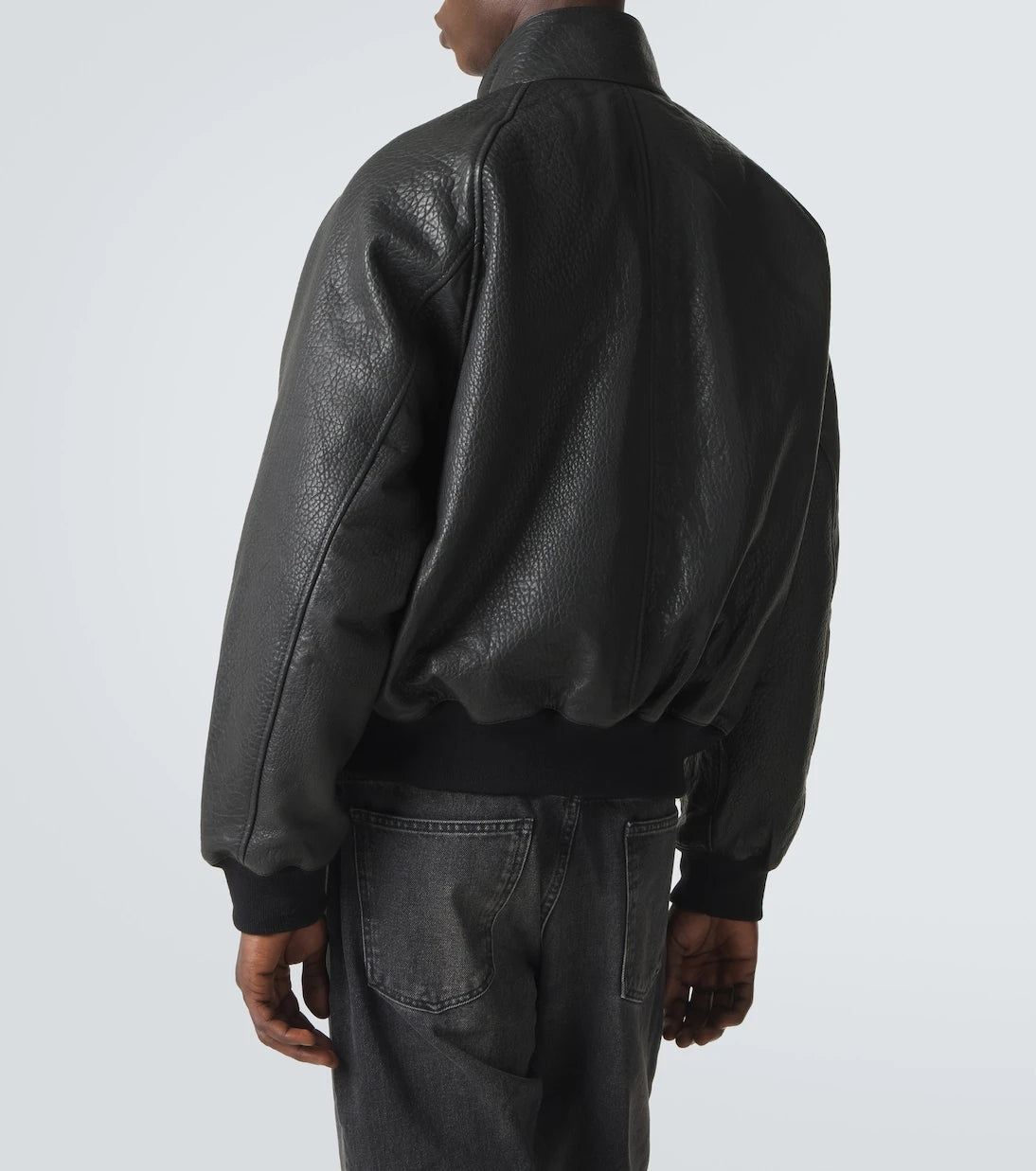 Studio Nicholson - Over leather bomber jacket