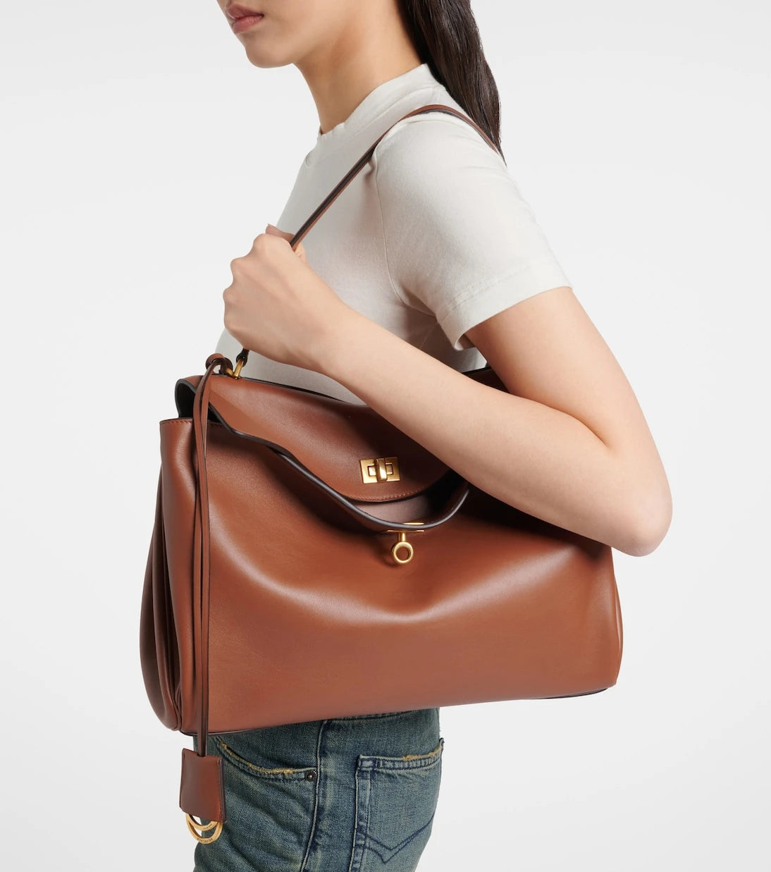 Balenciaga - Rodeo Medium leather tote bag