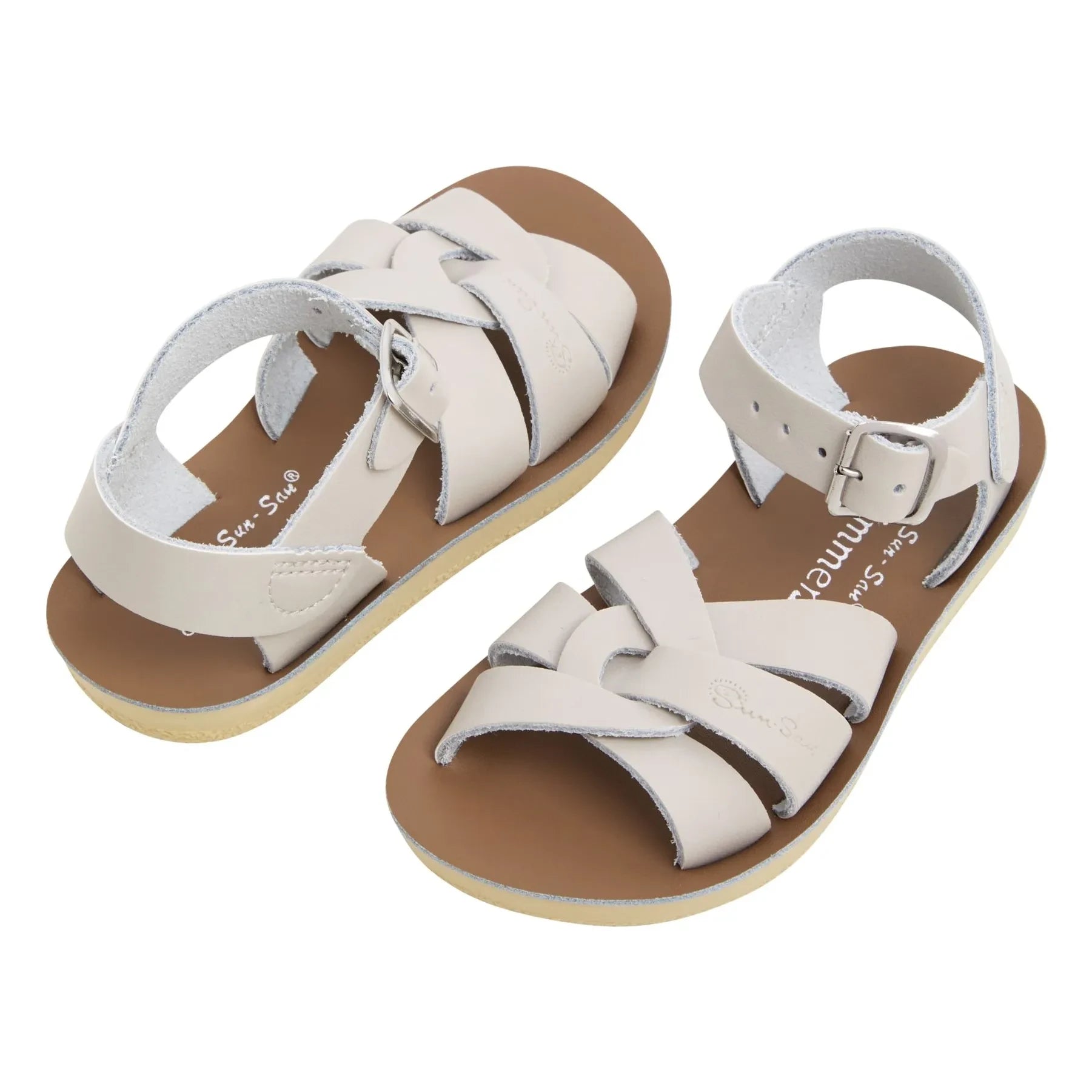 Salt-Water - Waterproof Swimmer Leather Sandals | Beige