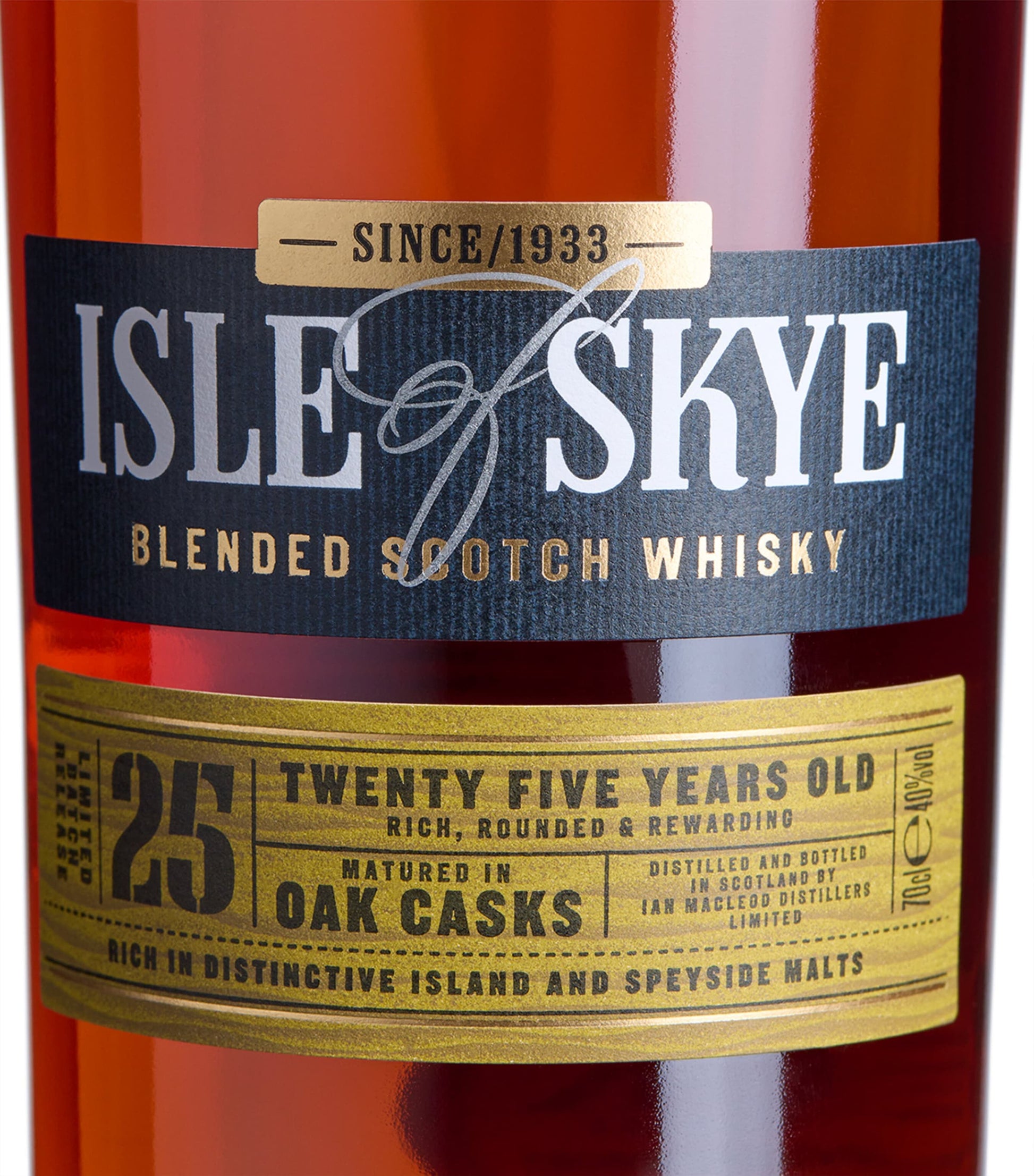 Isle of Skye Brewing 25-Year-Old Blended Scotch Whisky (70cl)