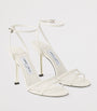 Jimmy Choo White Leo 1998 110 Leather Heeled Sandals