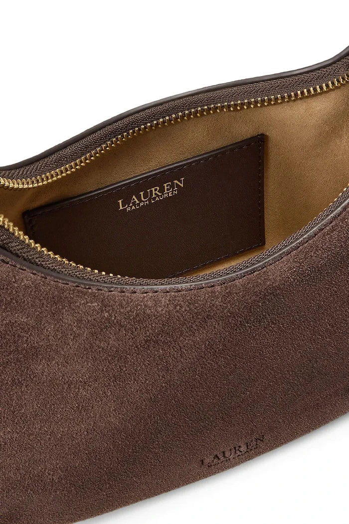 Lauren Ralph Lauren kadın süet crossbody çanta