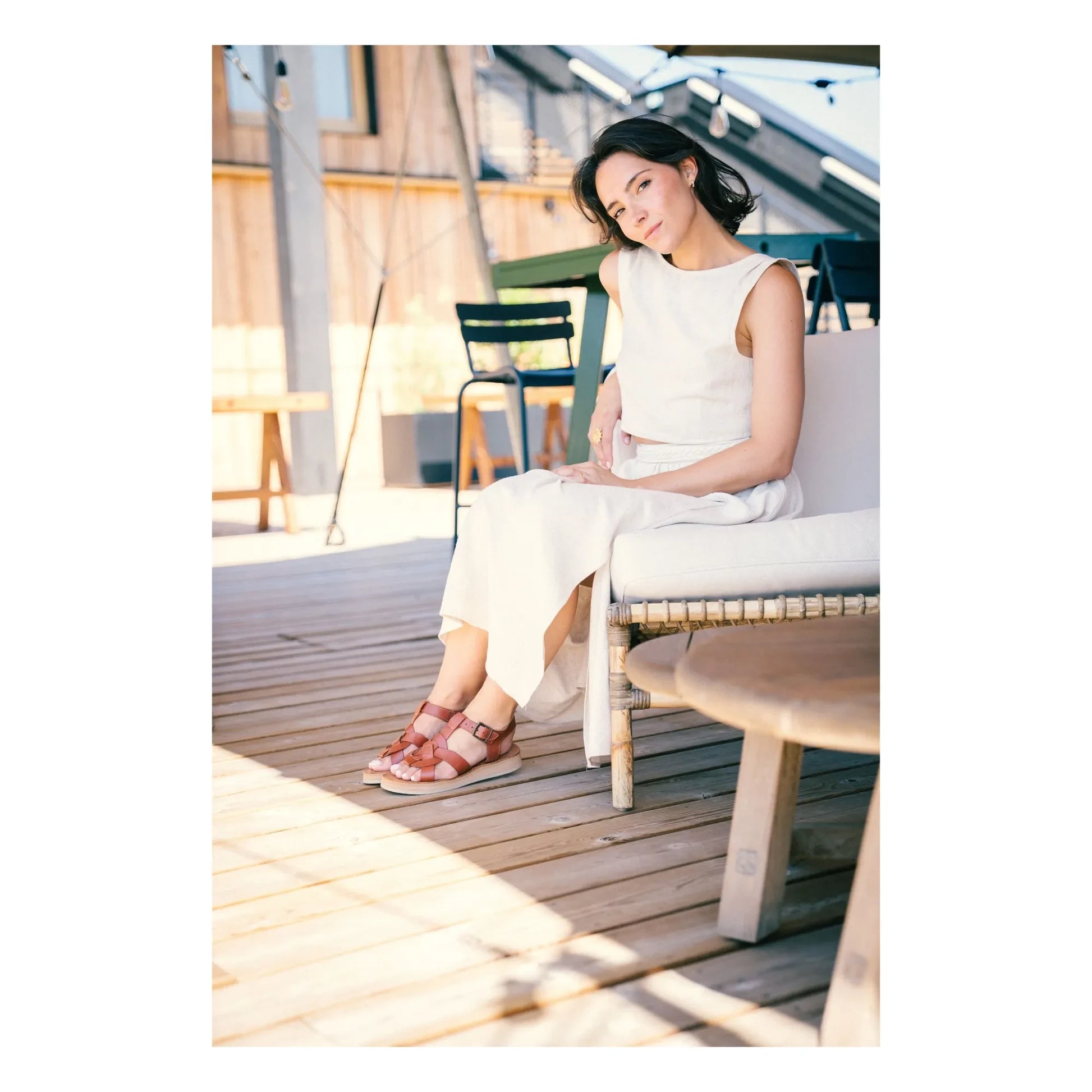 Mapache - Tulum sandals | Tabacco
