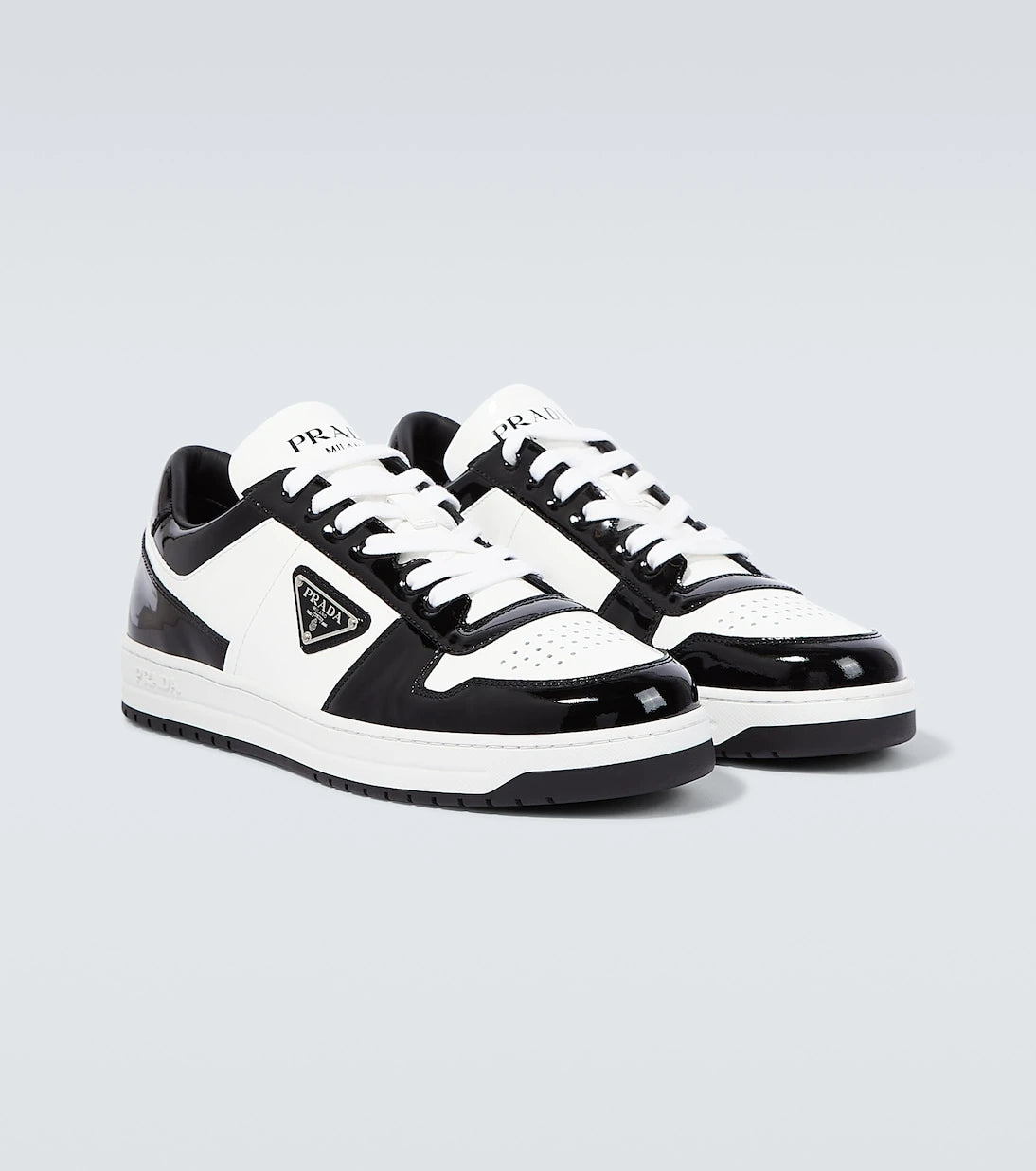 Prada - Downtown leather low-top sneakers