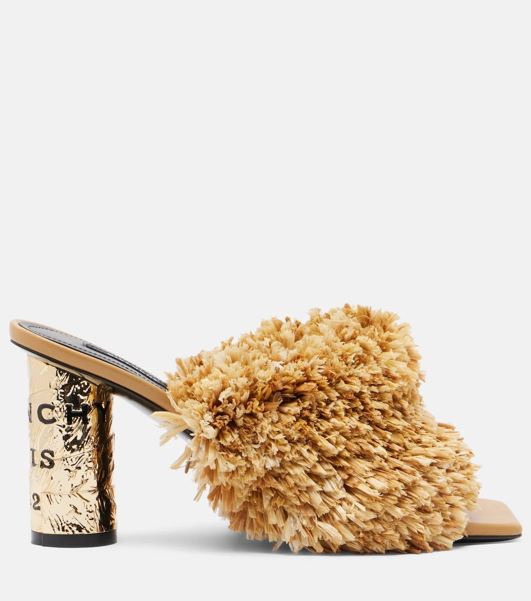 Givenchy - Tape raffia-effect mules