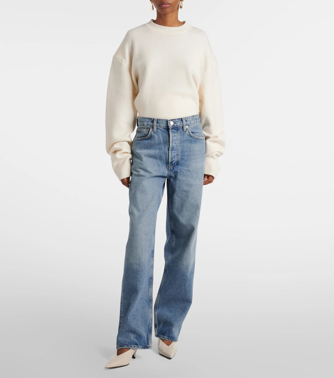 Agolde - Henson mid-rise wide-leg jeans