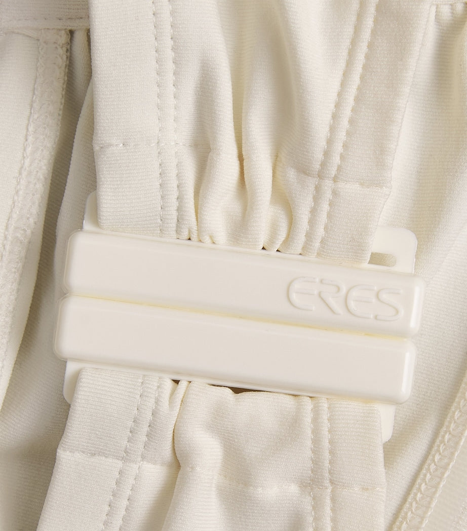 Eres White Show Bandeu Bikini Top