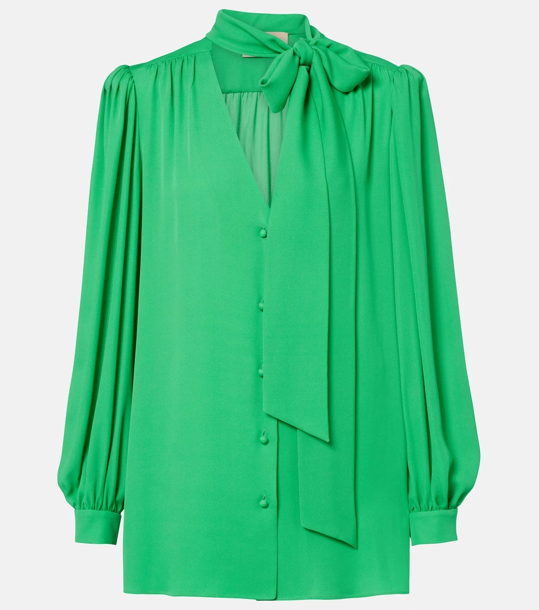 Valentino - Tie-neck silk georgette blouse