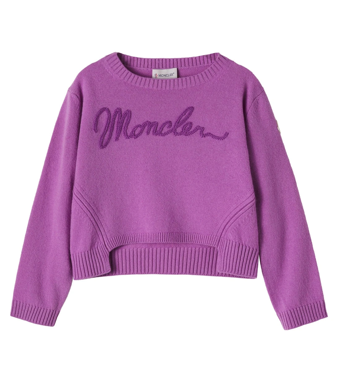 Moncler Enfant - Logo wool and cashmere sweater