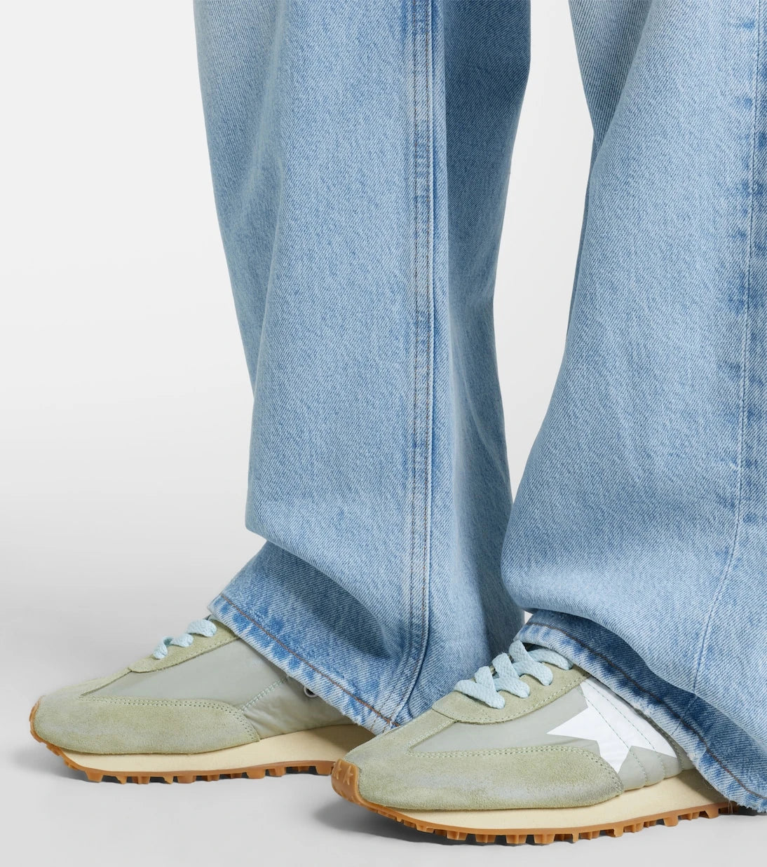 Golden Goose - Running Marathon suede-trimmed sneakers