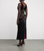 Velvet Embroidered Zaffira Maxi Dress