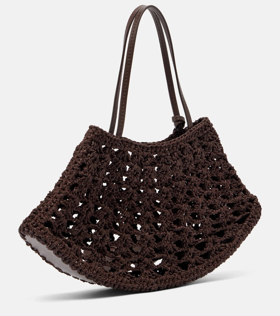 Magda Butrym - Maya Small crochet leather top-handle bag