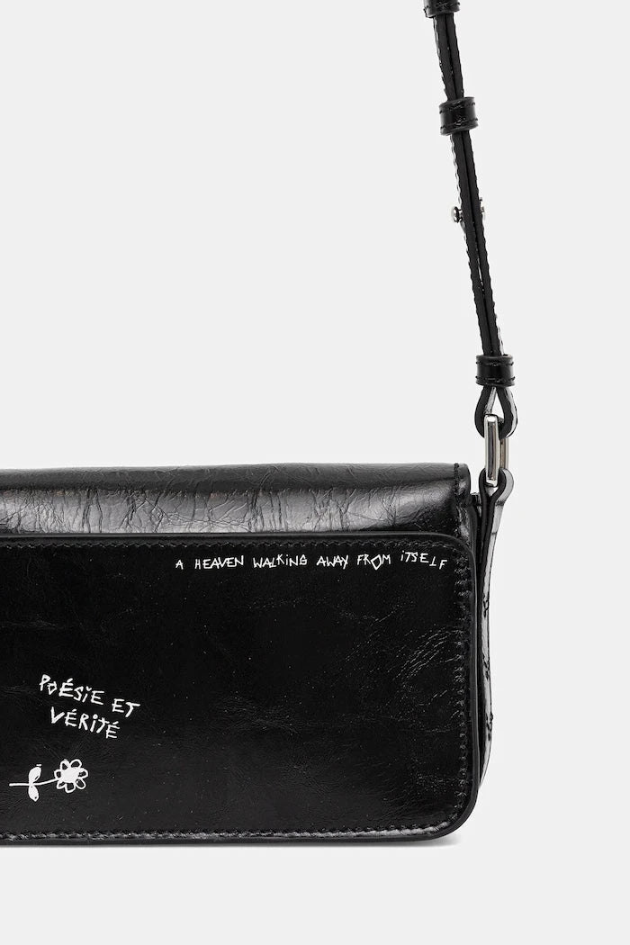 Кожена чанта ZADIG&VOLTAIRE LE ZAZI VINTAGE GRAFFITI