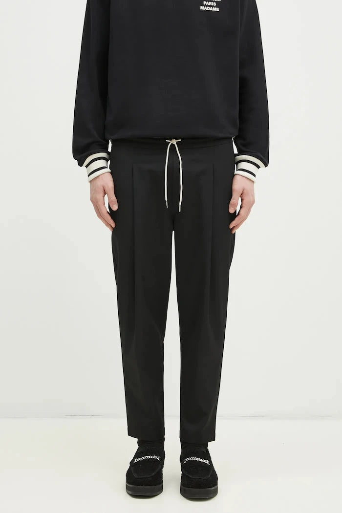 Yün Pantolon Drôle de Monsieur Le Pantalon Cropped