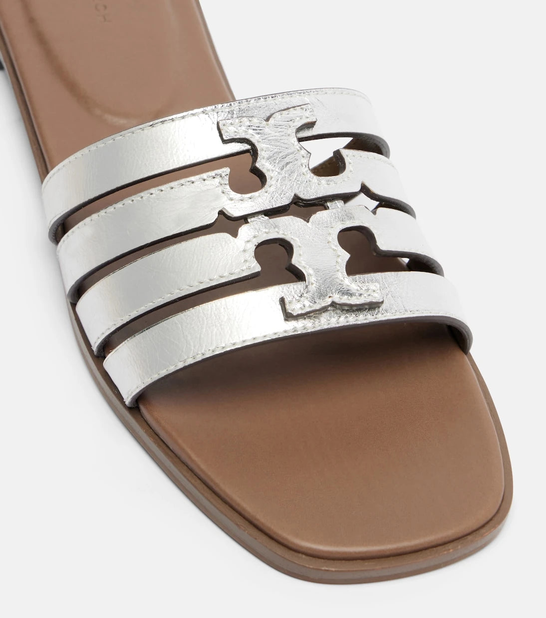 Tory Burch - Metallic leather slides
