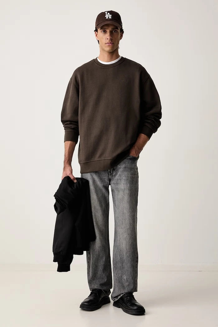 Levi's erkek pamuklu SWEATS CREW sweatshirt