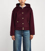 Red Wool Hooded Coat