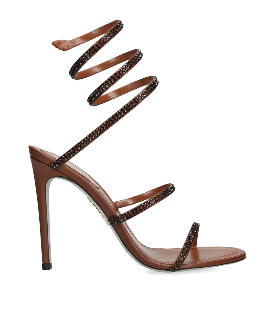Brown Embellished Cleo II Heeled Sandals 105