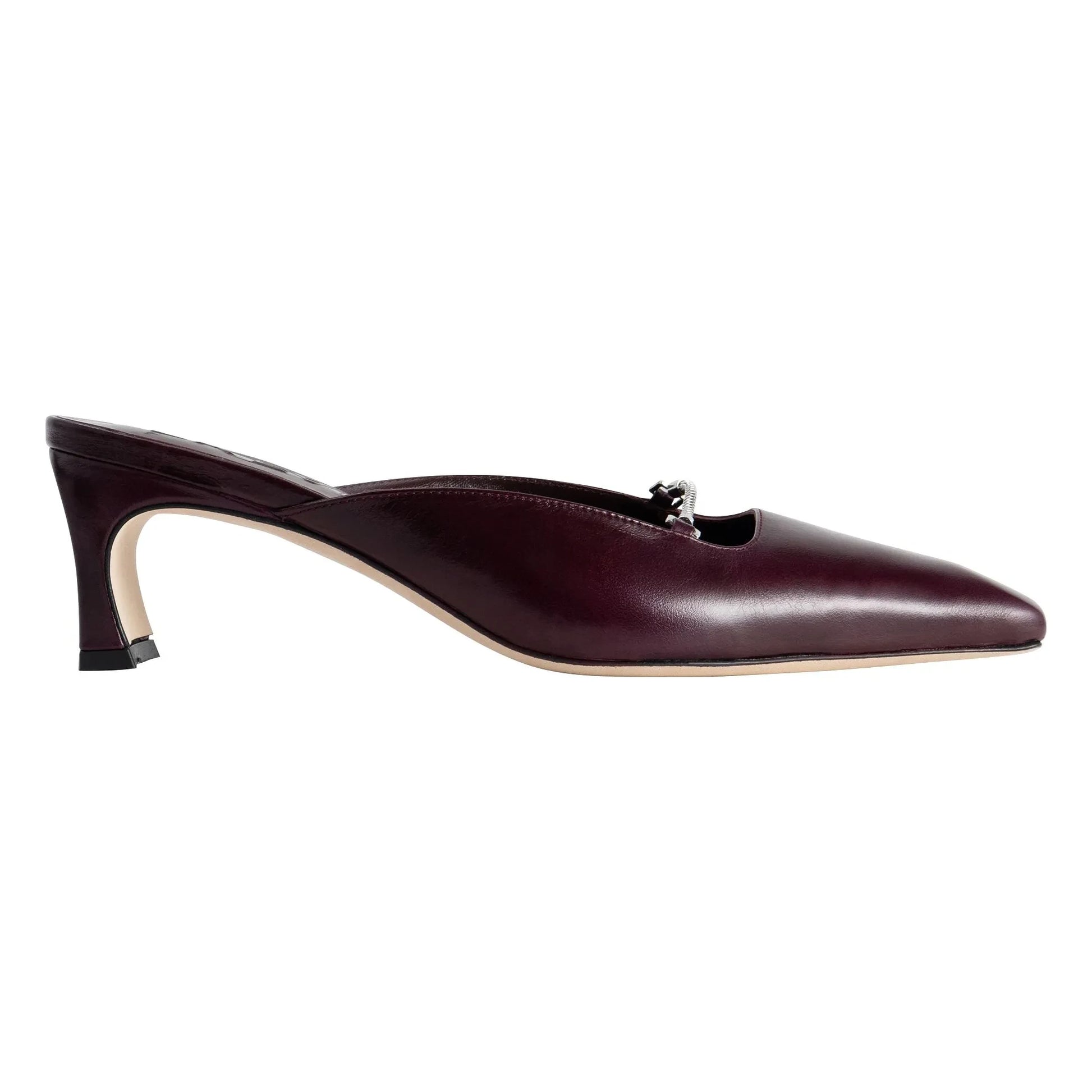 BY FAR - Leda Leather pumps | Burgundy