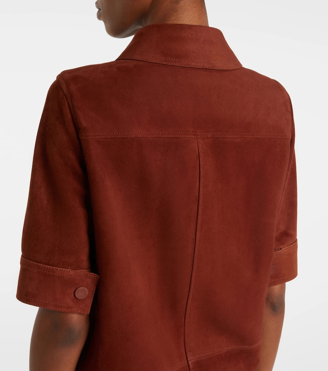 Yves Salomon - Suede polo dress