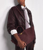 Demellier Burgundy Medium Suede New York Tote Bag