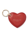 Red Leather Heart Keyring