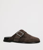 Suede Finja Mules DARK BROWN