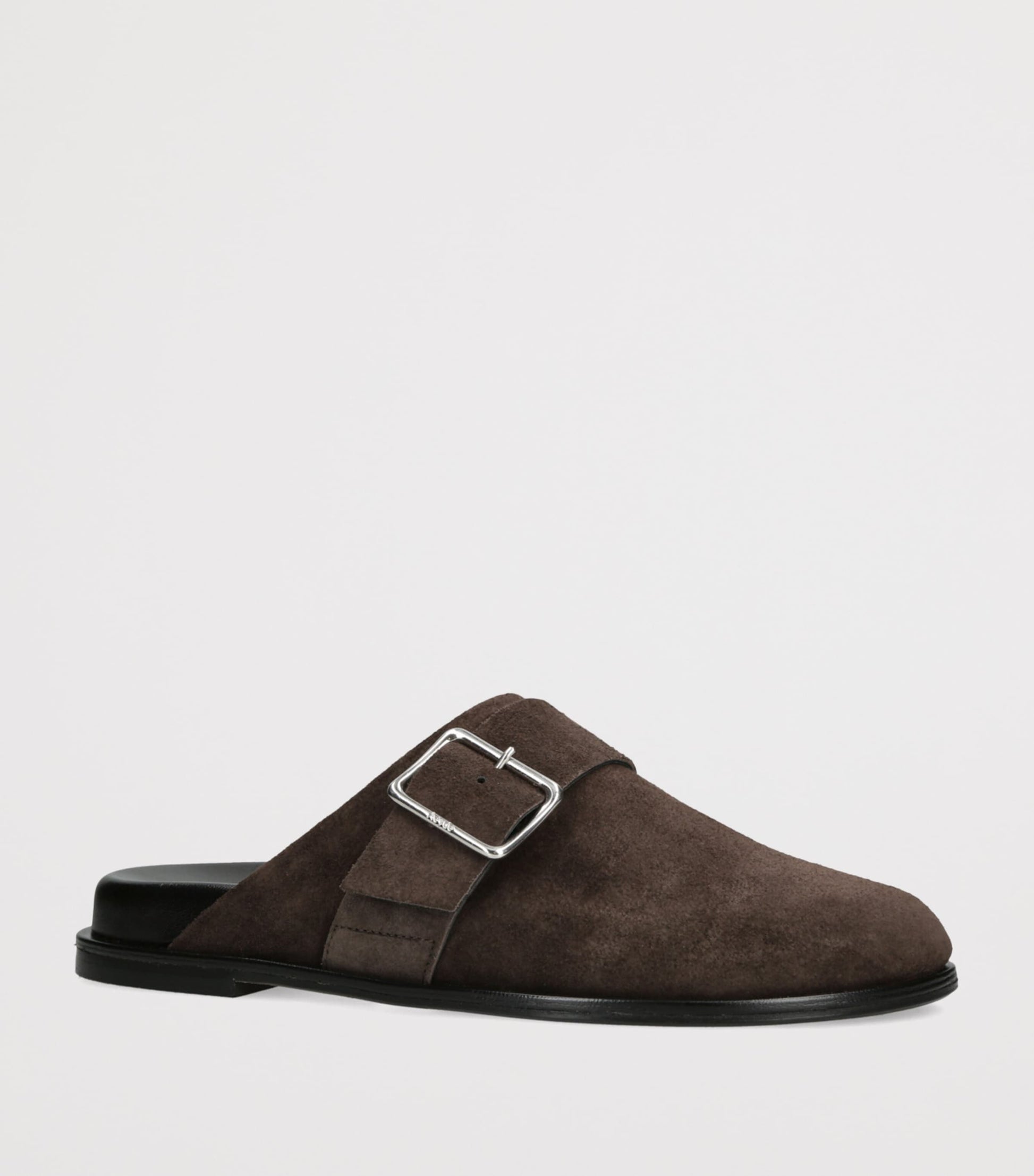 Suede Finja Mules DARK BROWN