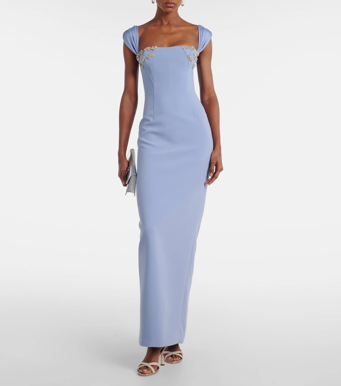 Rachel Gilbert - Malia embellished crêpe corset gown