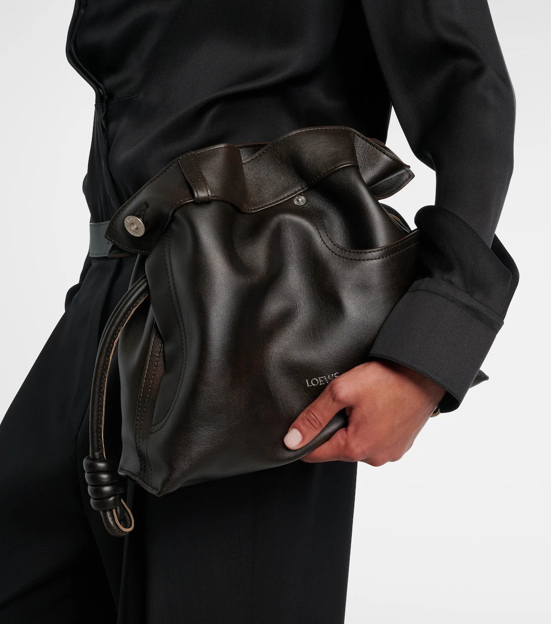 Loewe - Flamenco Medium leather clutch