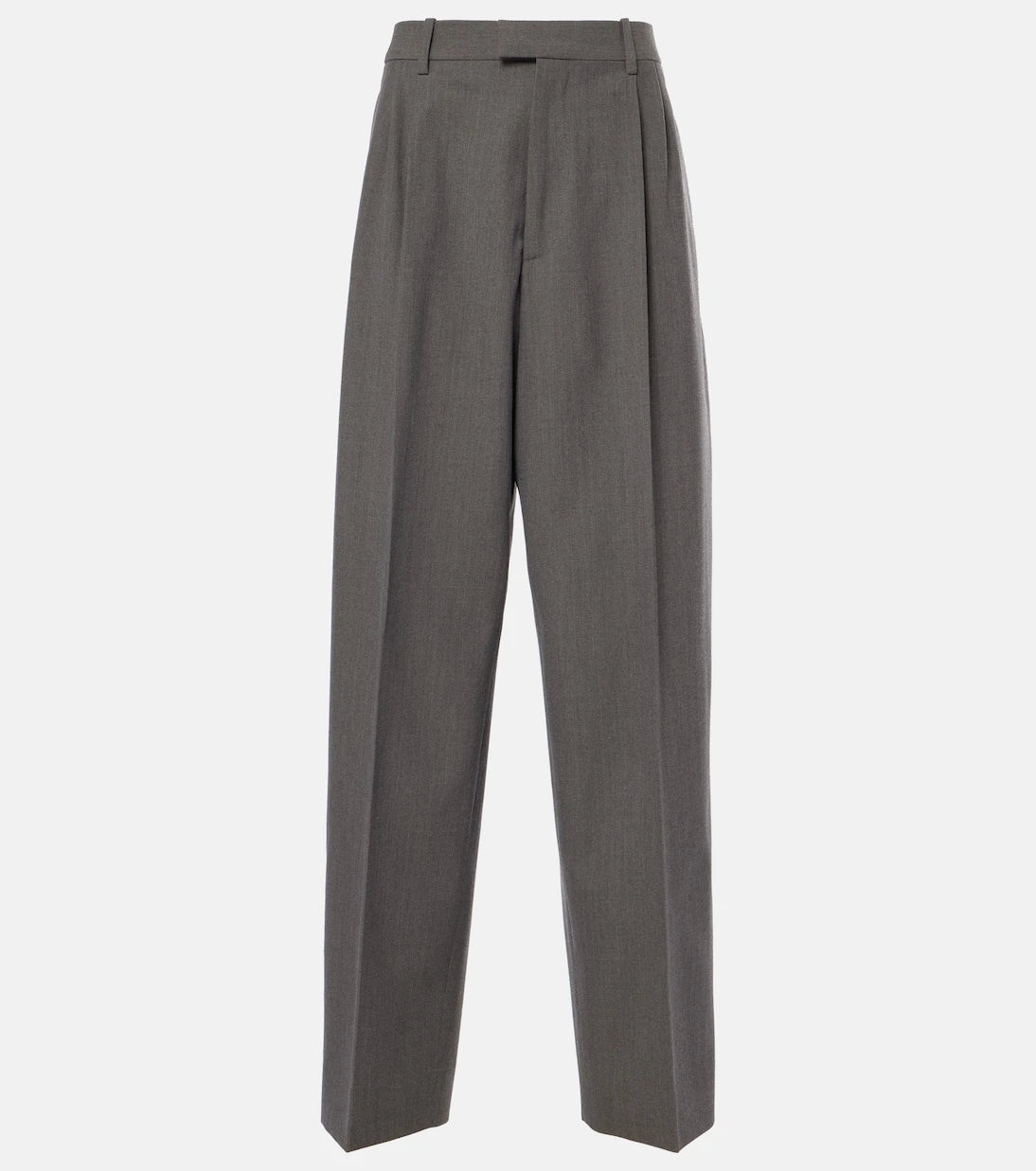 Bottega Veneta - Mid-rise wool tricotine straight pants