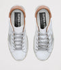 Golden Goose White Leather-Suede Super-Star Sneakers