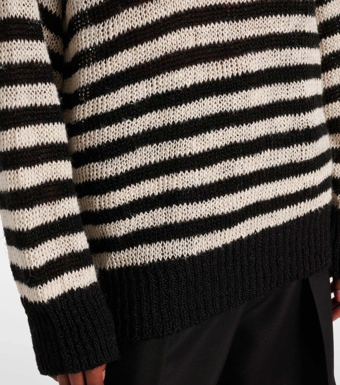 Róhe - Striped linen-blend sweater