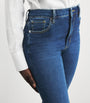 FRAME Blue The Reboot Crop Bootcut Jeans