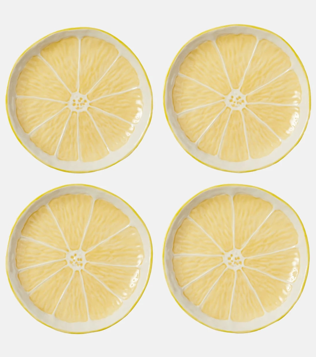 Bordallo Pinheiro - Lemon set of 4 ceramic dessert plates