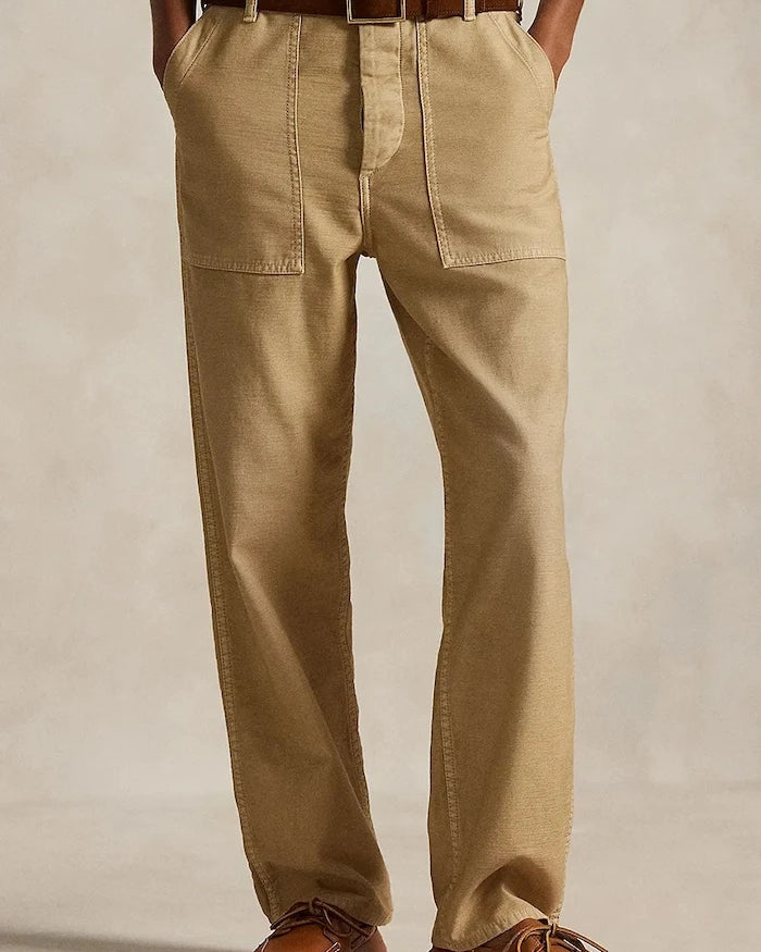 Polo Ralph Lauren kadın pamuklu düz pantolon