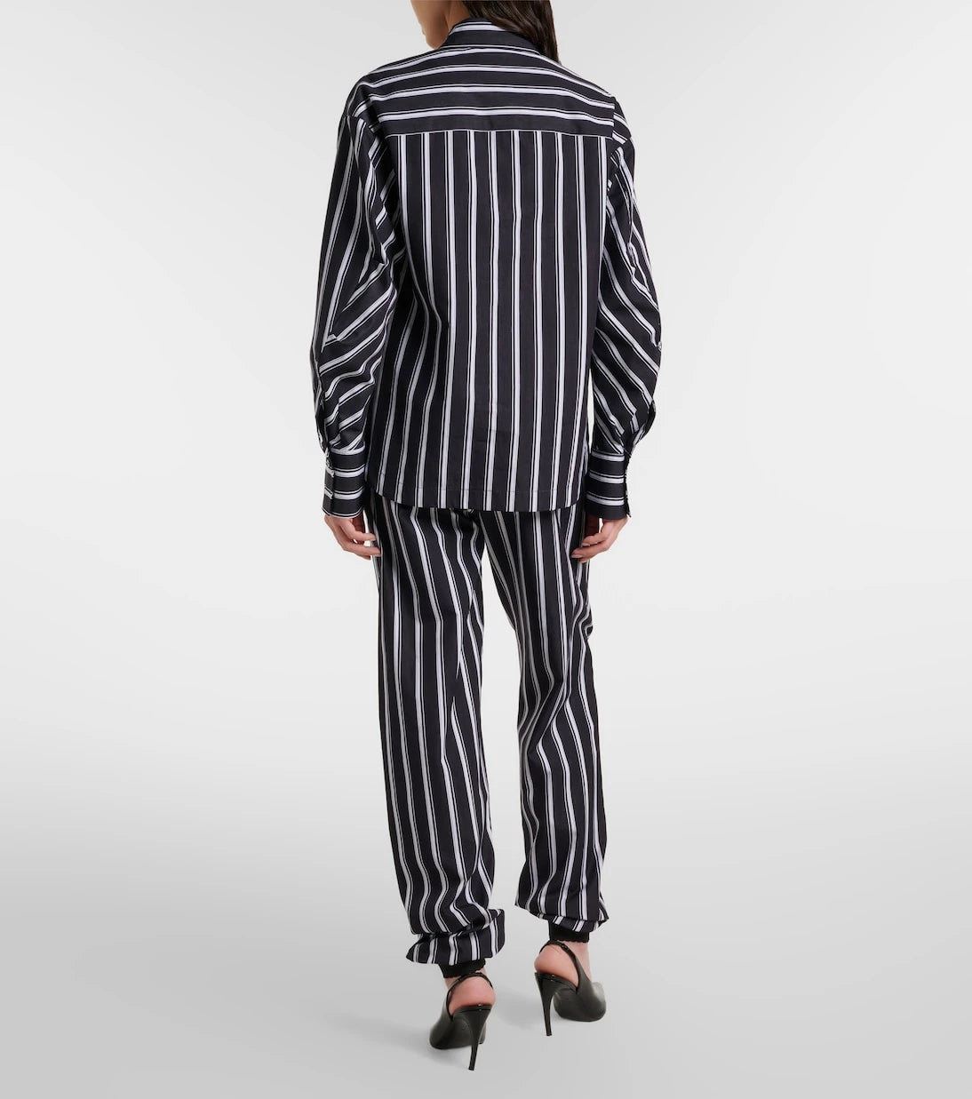 The Attico - Striped cotton sweatpants