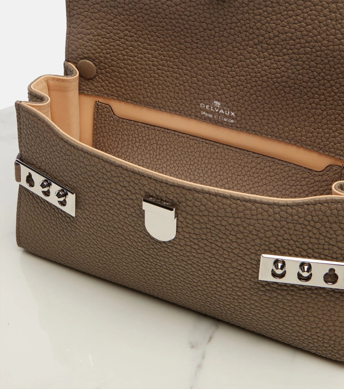 Delvaux - Tempête City Small leather crossbody bag