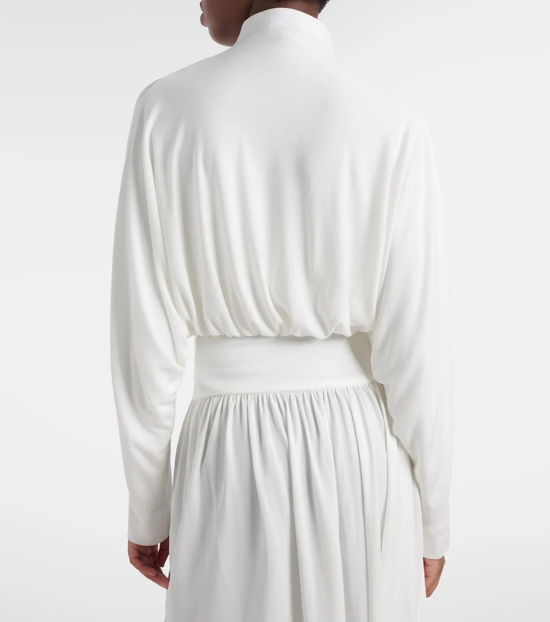 Alaïa - Draped mockneck jersey jacket