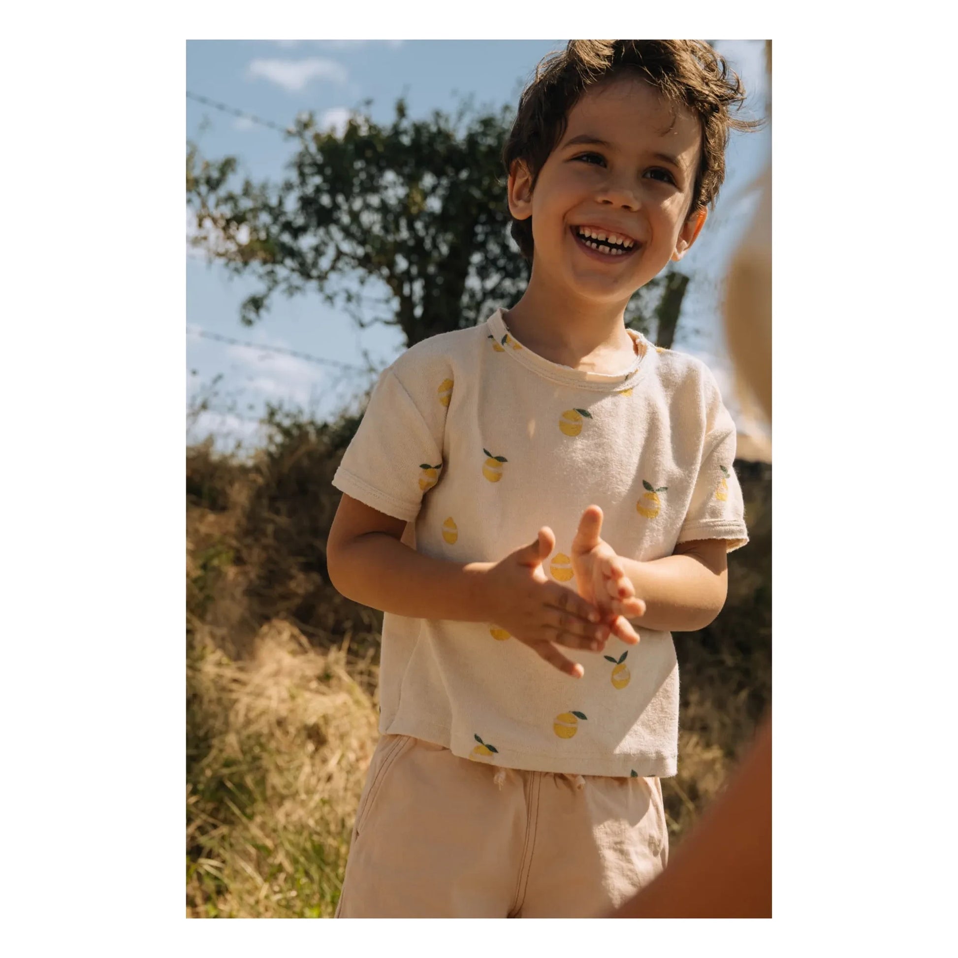 Studio Bohème - Organic Cotton Cargo Bermuda Shorts | Beige