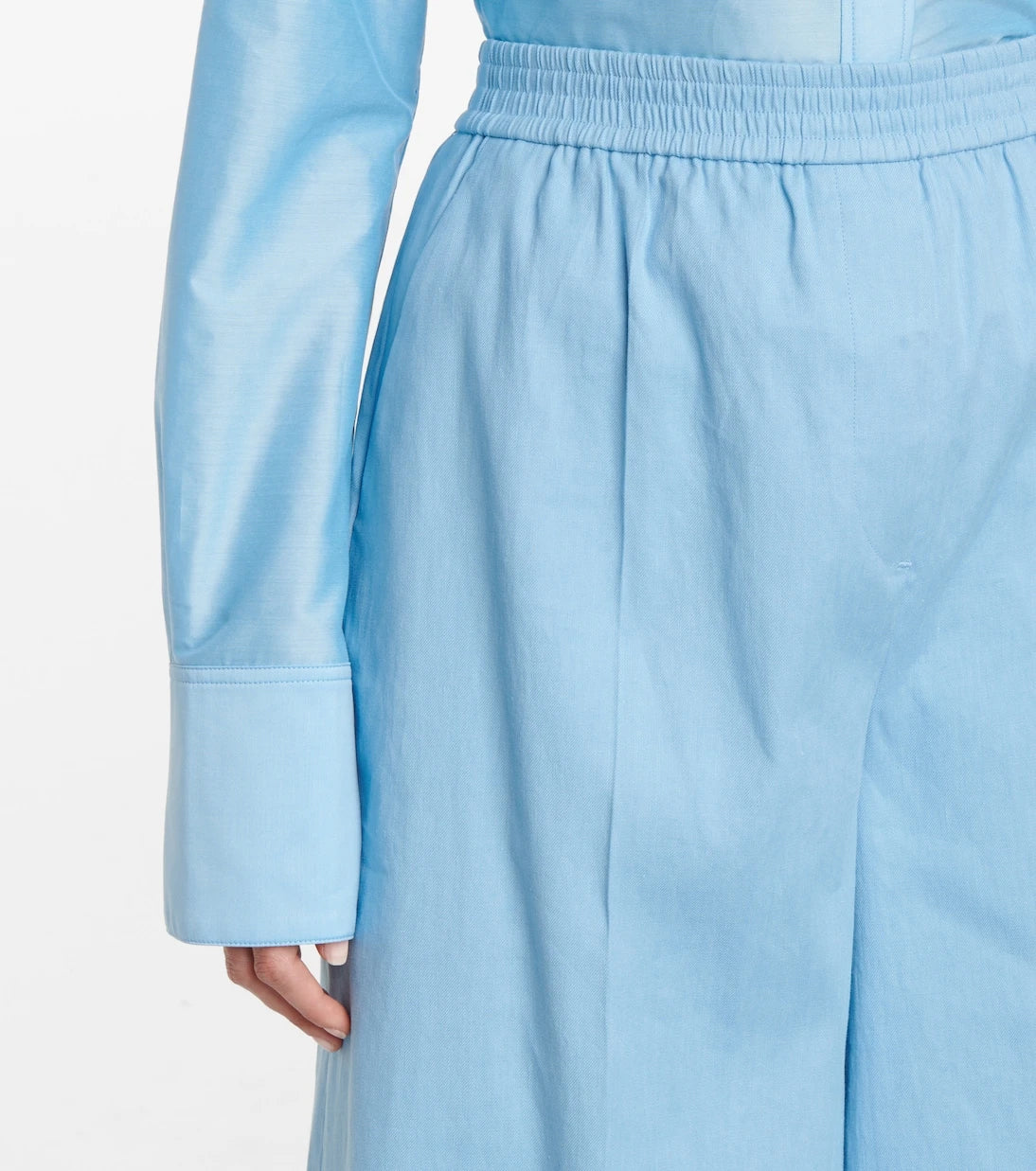 Joseph - Tan linen and cotton Bermuda shorts