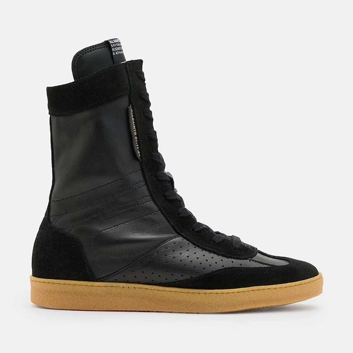 Кожени боти AllSaints Louise High Top